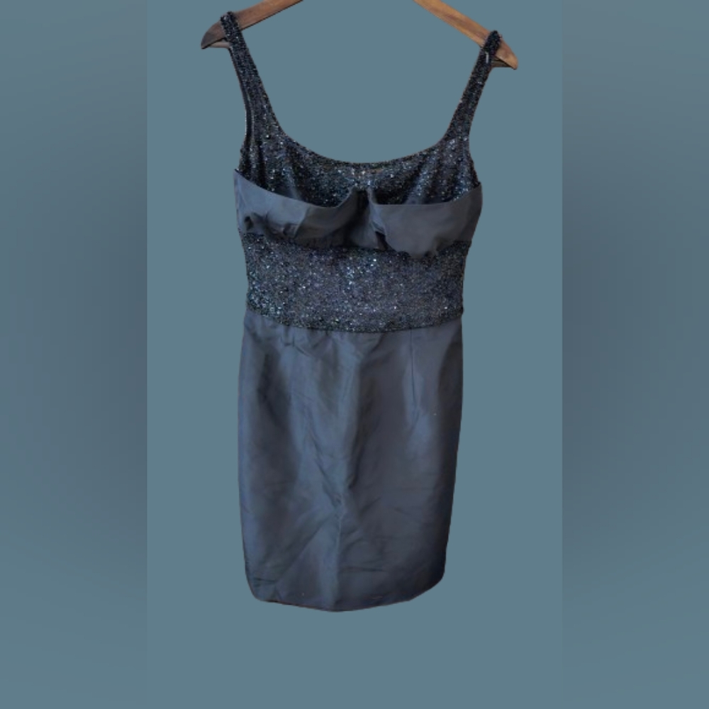 NWOT Bradley Miska Couture Beaded Cocktail Dress